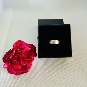Vintage Women’s Brushed 925 Silver Ring - Size 5.5 🌺